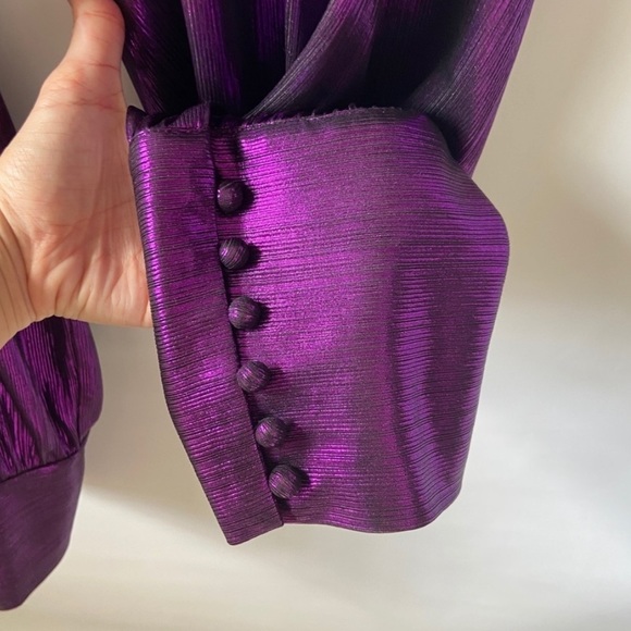 NEW Retrofete PURPLE Thambi One Shoulder Jumpsuit - Picture 5 of 6